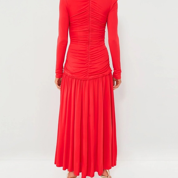 Farm Rio Red Rouched Dress, EUC - Picture 3 of 5